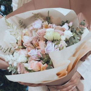 זר וינטאג' צבעי פסטל